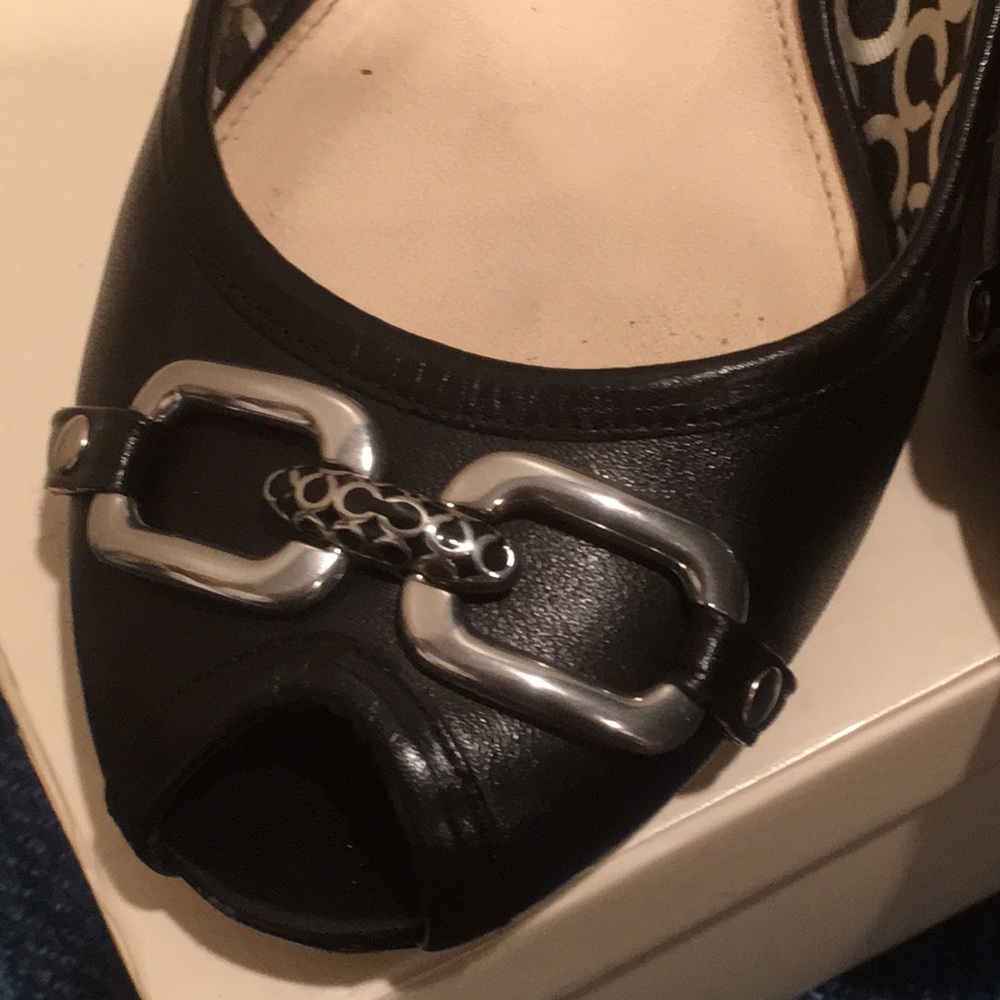 Coach Shelby open toes wedges - Picture 3 of 9